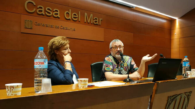Jordi Valls, en la Casa del Mar