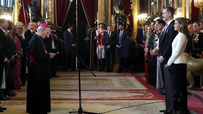 Fratini ante los reyes de España en 2018