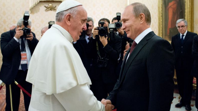 El Papa saluda a Putin