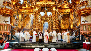 Los tres nuevos sacerdotes de Compostela