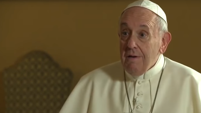 El Papa Francisco en una entrevista