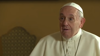 El Papa Francisco en una entrevista