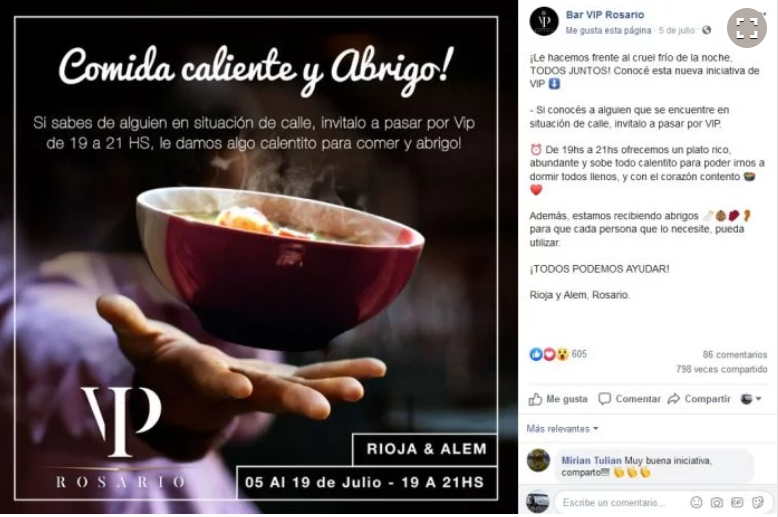 Invitación. El mensaje en las redes sociales