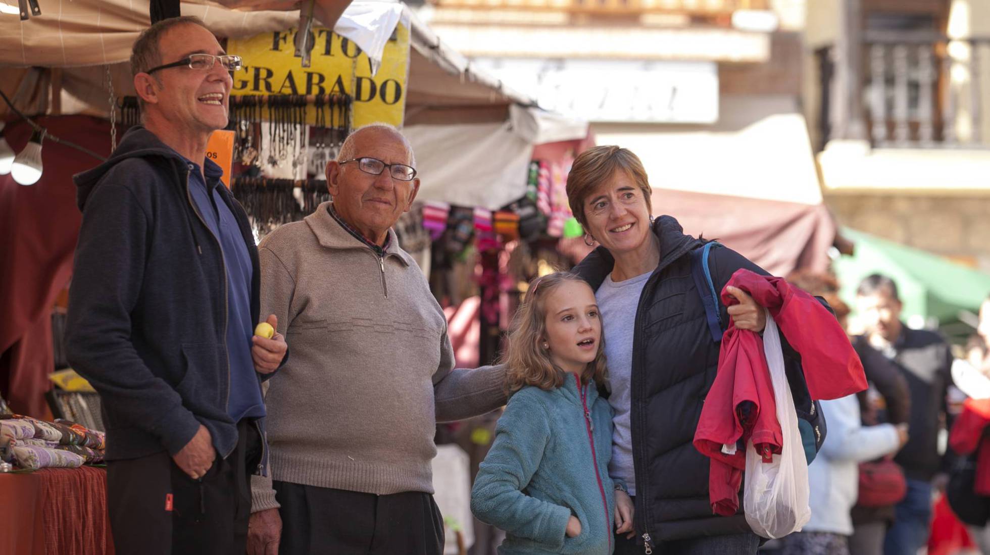 Líderes Una familia, en Manzanares el Real (Madrid).