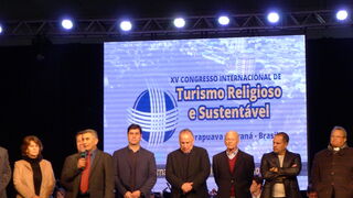 Rubén Moyano, fundador del congreso, durante el XV Congreso Internacional de Turismo Religioso y Sostenible