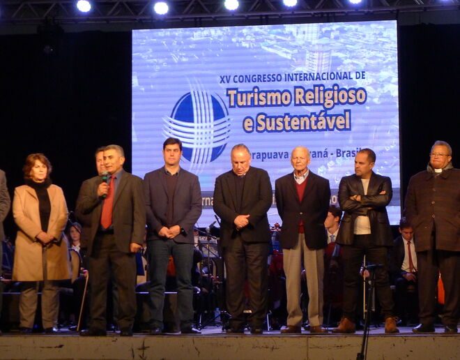 Rubén Moyano, fundador del congreso, durante el XV Congreso Internacional de Turismo Religioso y Sostenible