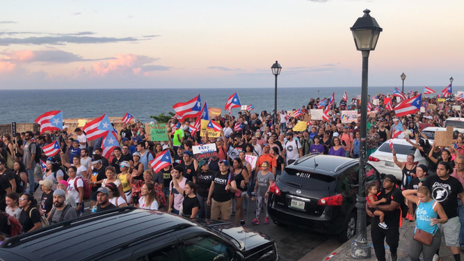 Manifestación en Puerto Rico
