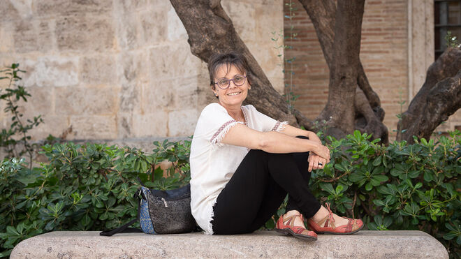 La misionera valenciana Eugenia Lloris, en una visita a Valencia en el pasado mes de junio. Firma: V. Gutiérrez