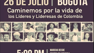 Marcha por la paz en Bogotá