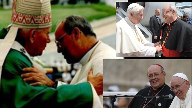Ortega, el cardenal que recibió a tres Papas
