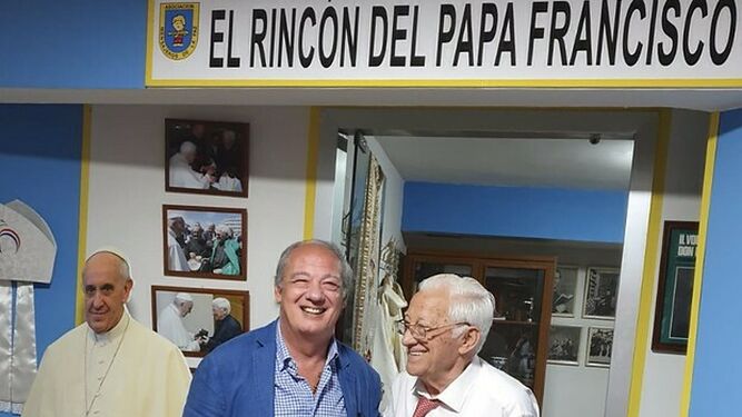 José María del Corral y el Padre Ángel García