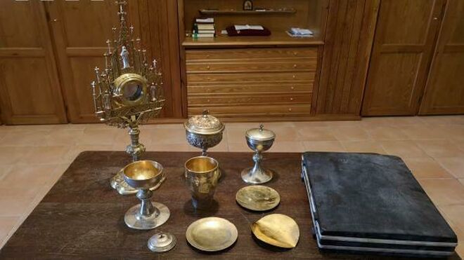 Objetos religiosos sustraídos de las iglesias de Sant Martí de Calonge y Sant Antoni de Calonge
