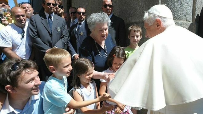 La visita de Benedicto XVI a Romano Canavese