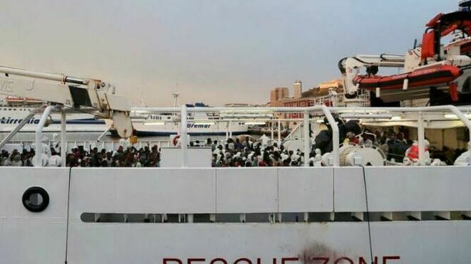 Los migrantes del Gregoretti