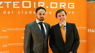 Ignacio Arsuaga, con Santiago Abascal