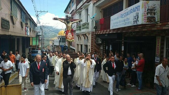 Procesión del Santo Cristo de los Milagros en Táchira