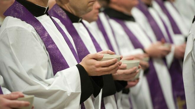 El Papa, con los sacerdotes