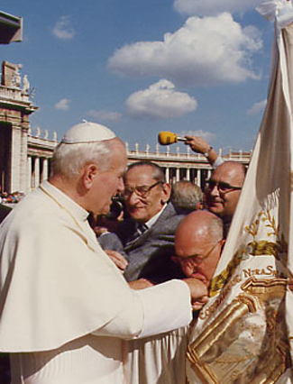 Joaquin Jimenez y Juan Pablo II