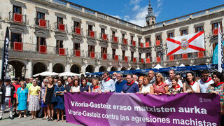 Concentración en Vitoria contra la violencia machista