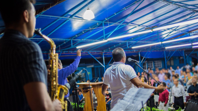 Reunión de la iglesia Fraternidad Cristiana