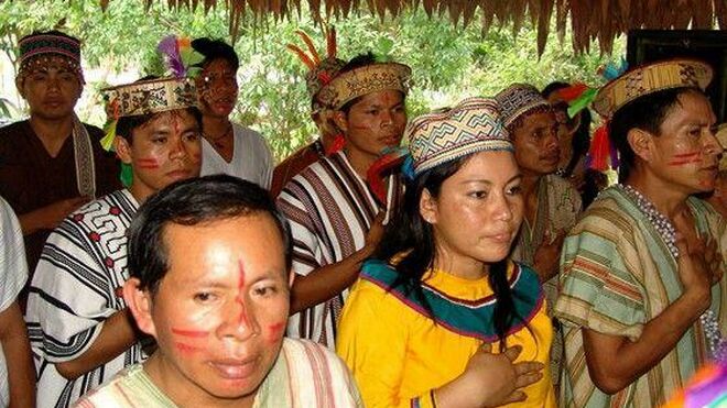 Representantes de pueblos amazónicos