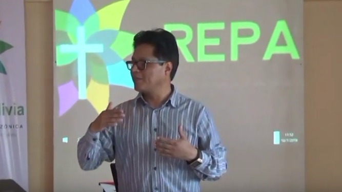 Willy Lanque, secretario técnico de la Red Eclesial Panamazónica de Bolivia