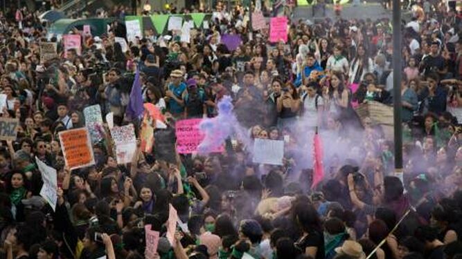 Manifestación contra la violencia contra las mujeres
