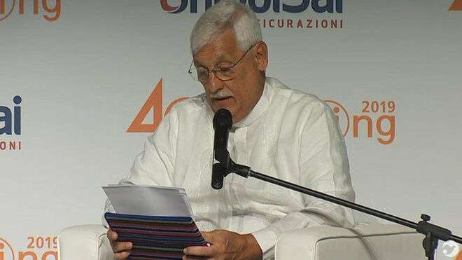 Arturo Sosa, sj., durante el meeting de Rimini