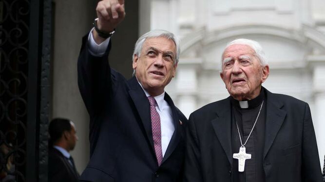 Sebastián (i) y Bernardino Piñera