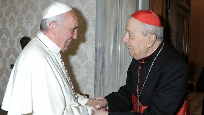 El Papa Francisco, con el cardenal Silvestrini