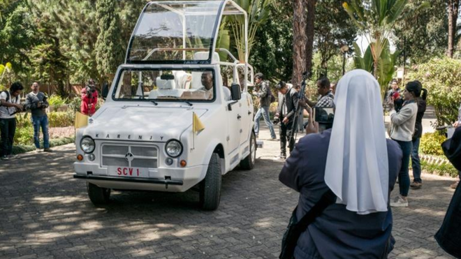 El papamóvil que le espera a Francisco en Madagascar