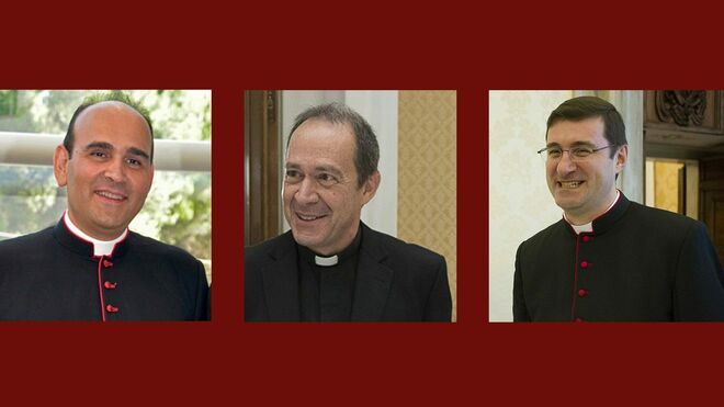 Los nuevos Nuncios, Paolo Borgia, Antoine Camilleri y Paolo Rudelli