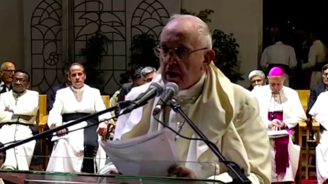 Bergoglio, ante los jóvenes