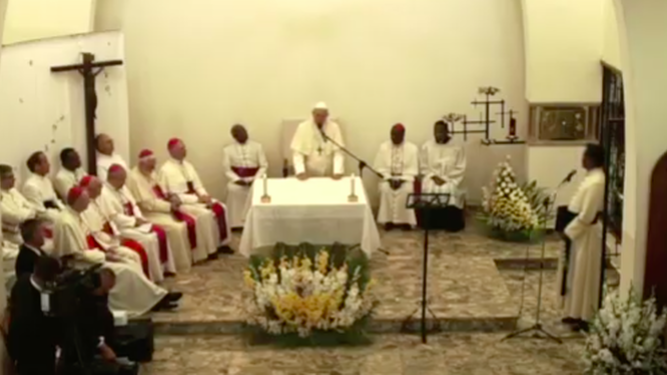 El Papa, con las monjas