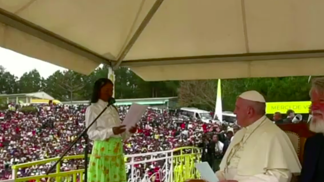 El Papa, en la cantera