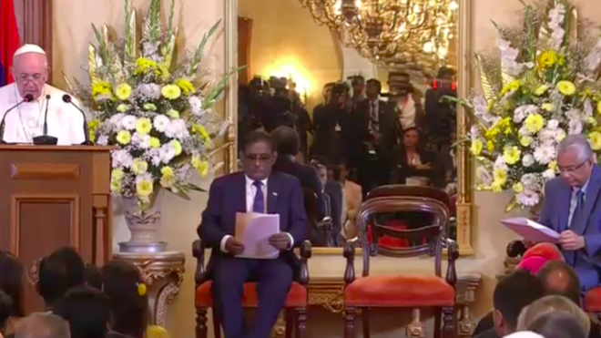 Discurso del Papa en Mauricio