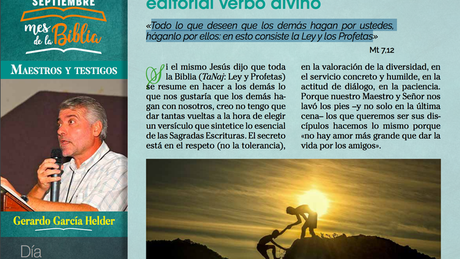 Septiembre, mes de la Biblia, ed. Verbo Divino