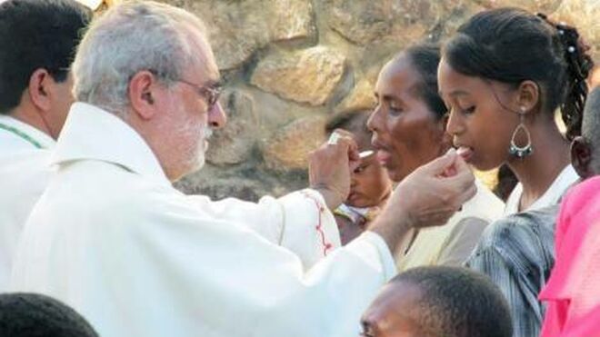 Mon. Rosario Vella durante la eucaristía