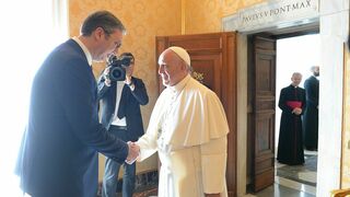 El Papa y el presidente serbio Aleksandar Vučić