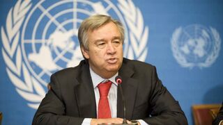 El secretario general de la ONU, António Guterres