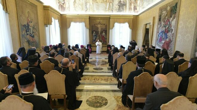 Audiencia del Papa con obispos orientales católicos en Europa
