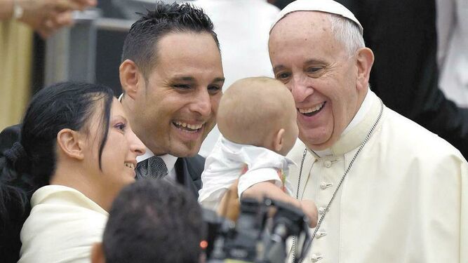 Francisco, con las familias