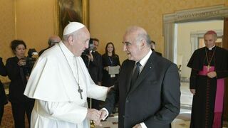 Francisco y el Presidente de Malta,  Sr. George Vella