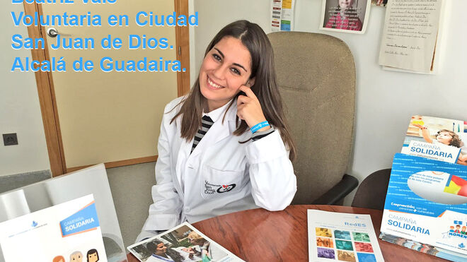 Voluntaria en un proyecto de San Juan de Dios
