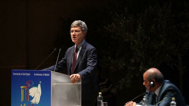Jeffrey Sachs en el congreso 'Paz sin fronteras', en Madrid