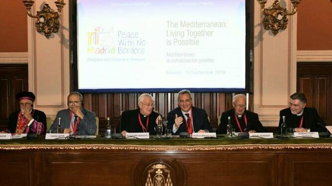 El cardenal Basetti, hoy, en Madrid