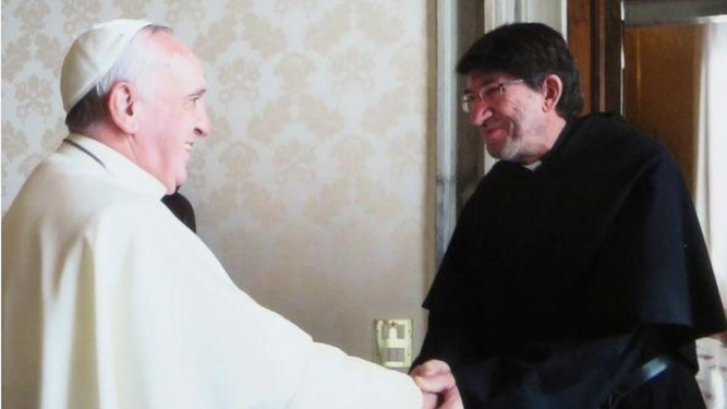 El Papa y Alejandro Moral Antón