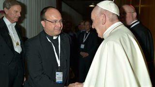 Manuel Barrios, Secretario General de la COMECE, con el Papa
