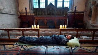 'Champing', en Edlesborough, Buckinghamshire, Inglaterra