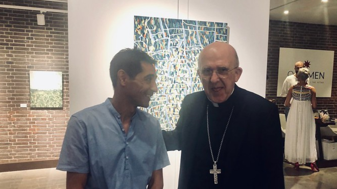 Ikella y el cardenal Osoro